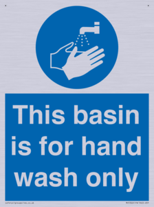 Basin for hand wash only